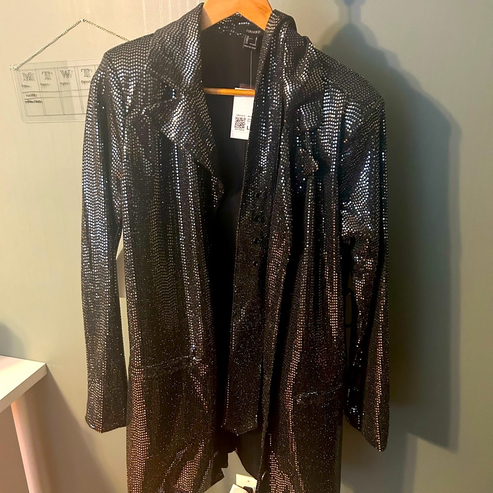 Sequin blazer dress